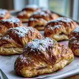 Freshly baked Guava Cheese Pastries reveal gooey guava and melted cheese filling inside.