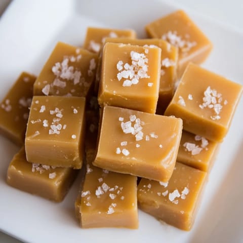 Soft buttery sea salt caramels
