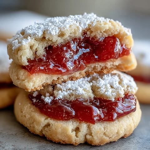 Buttery Torticas de Guayaba cookies feature a rich chocolate base with gooey tropical guava filling, perfect for an authentic Latin American dessert spread. 