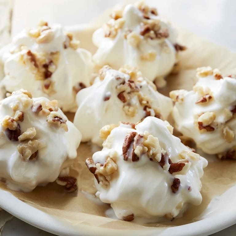 Homemade divinity, a batch of fluffy, creamy candy ready to be enjoyed as a dessert.