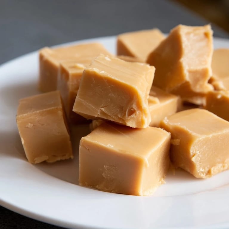 Chilled peanut butter fudge offers a satisfying bite, smelling of fresh peanuts, an ideal American dessert.