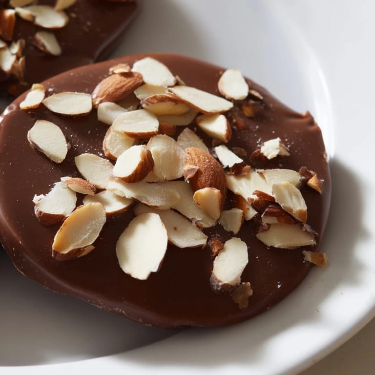 Close-up of freshly broken English Toffee, showcasing a buttery base and crunchy almond pieces.