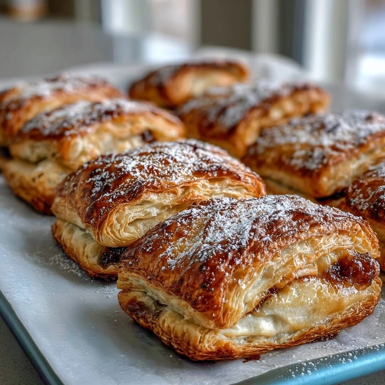 Bite into Guava Cheese Pastries with crisp crusts and luscious sweet-savory center on plate.