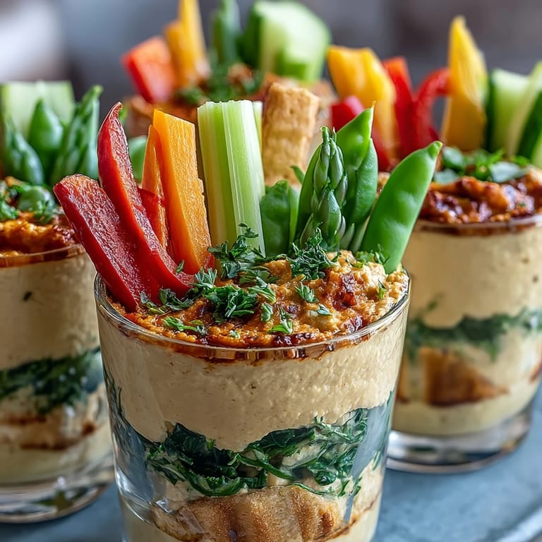 Bright, colorful Field Trip Snack Cups with crisp vegetables and smooth hummus, ideal for picnics and lunchboxes.