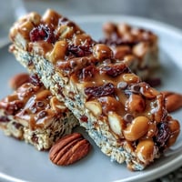 Wholesome no-bake granola energy bars with oats, nuts, and dried fruit—perfect for a healthy snack or on-the-go breakfast.